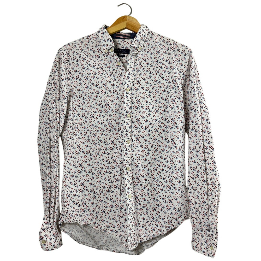 Men's Long Sleeve Floral Zara Button Up Shirt M